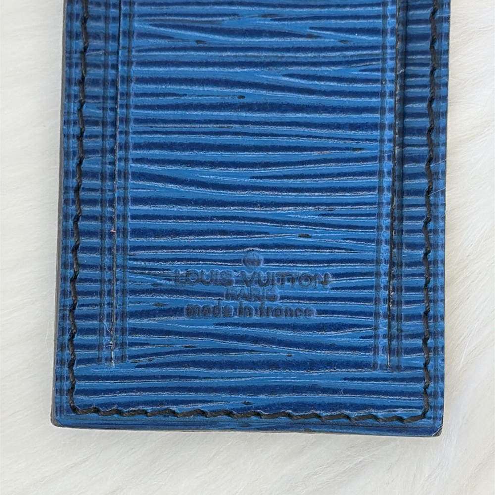 Louis Vuitton Blue Epi Luggage Tag & Poignet - Picture 4 of 8